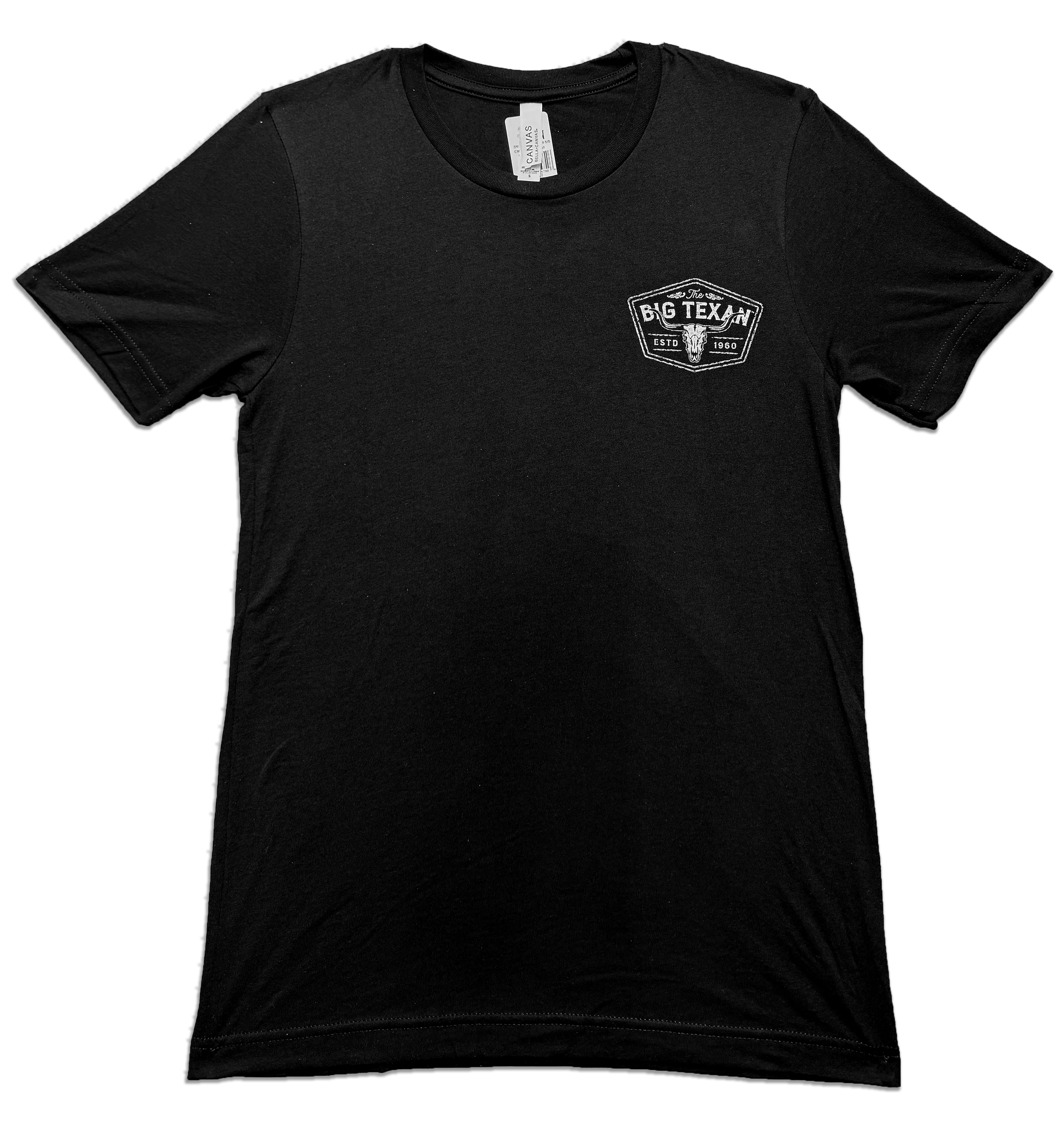 Big Texan Longhorn Skull T-Shirt – Black - Image 3